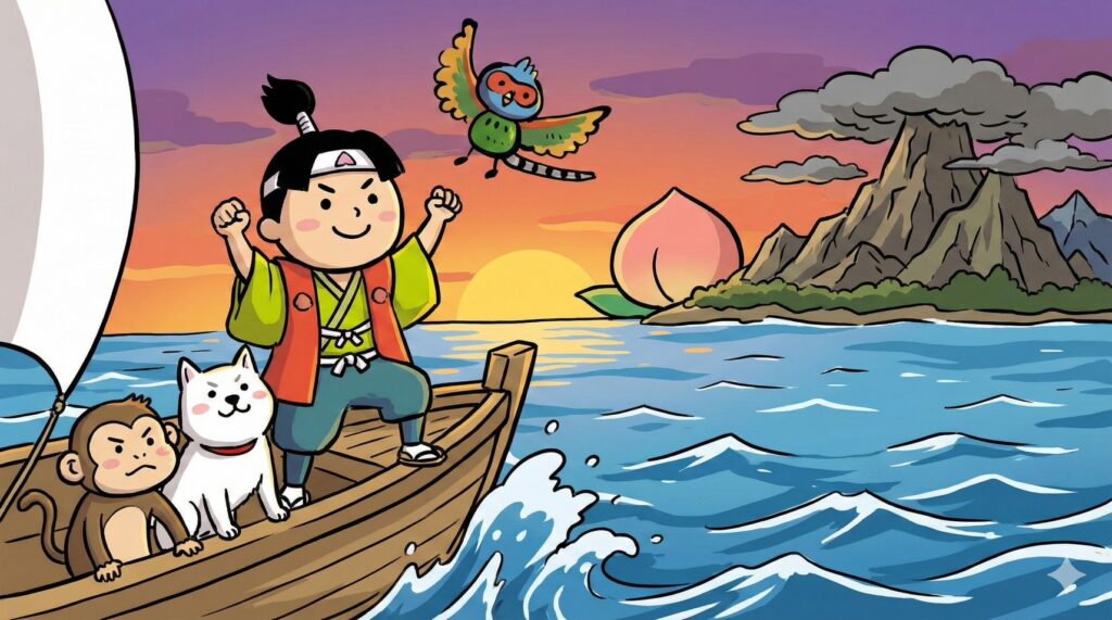 桃太郎のイラスト